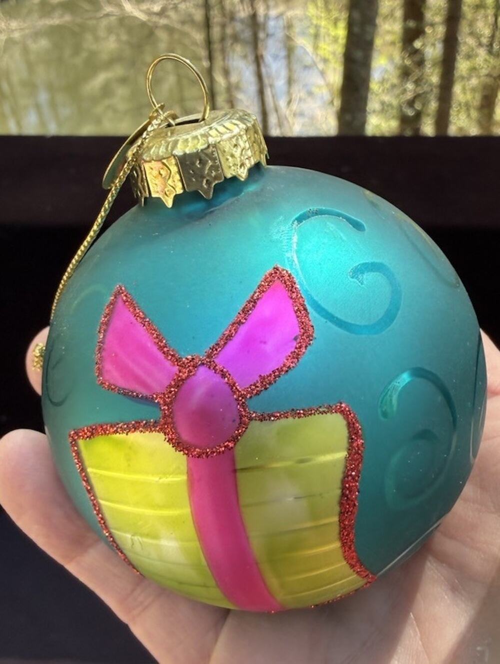 Midwest Of Cannon Falls Whimsical Blown Glass Christmas ornament -K2